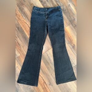 Vintage Dark Blue Flare Jeans